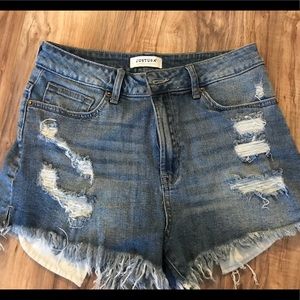 Just USA High Waisted Jean Shorts